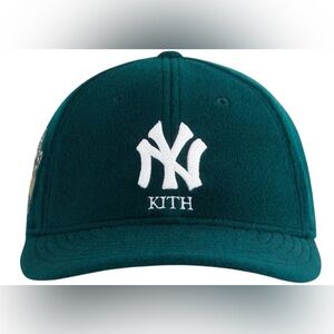 Kith Melton Wool New Era Cap - size 7 1/8 in Green